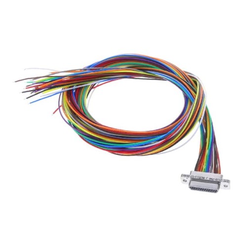 CABLE DSUB PLUG 25POS LEADS 36"