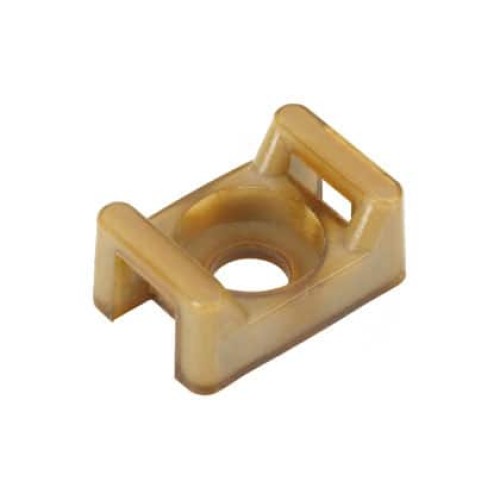 CABLE TIE HLDR DUAL SCREW #8 BRN