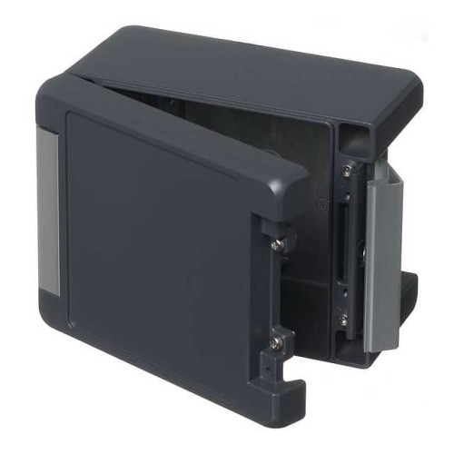BOX ALUM GRAY 6.260"L X 5.039"W
