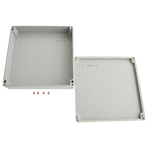 BOX FIBERGLASS GRY 14.17"X14.17"