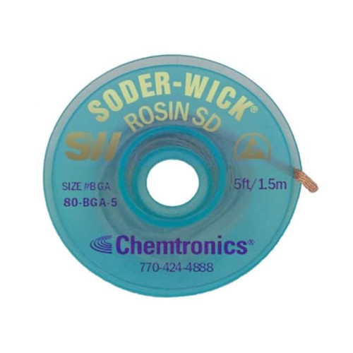 DESOLDER BRAID ROSIN 5'