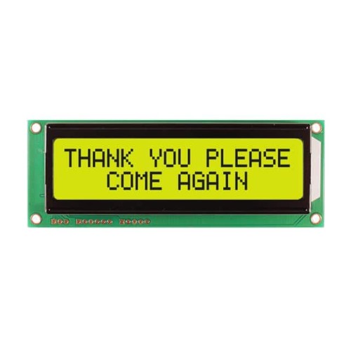 LCD MOD 32DIG 16X2 TRANS YLW/GRN