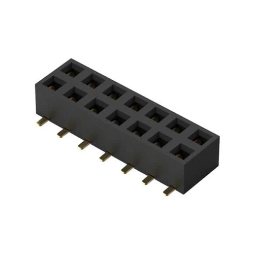 14POS, 2MM PITCH SOCKET, DIL, SM