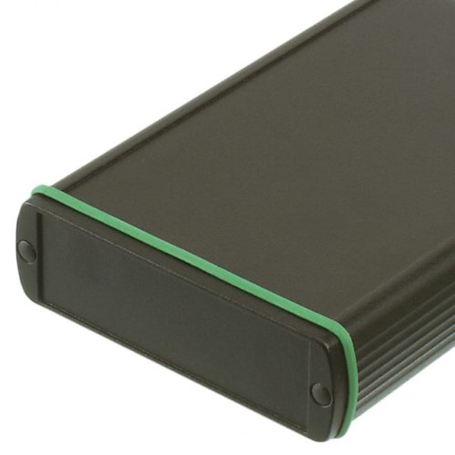 BOX ALUM BLACK 5.906"L X 5.433"W