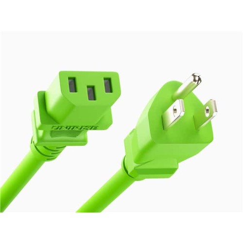 CORD 5/15P - C13 18AWG GREEN 6FT
