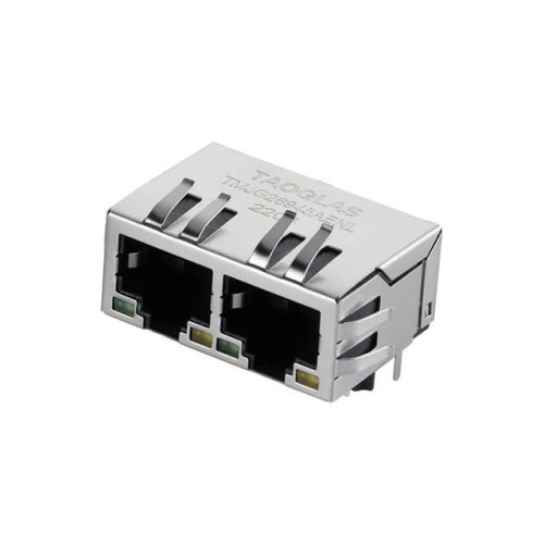 CONN JACK 2PORT 1000 BASE-T