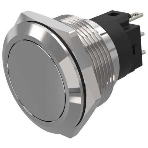 22 MM, PUSHBUTTON, STAINLESS STE