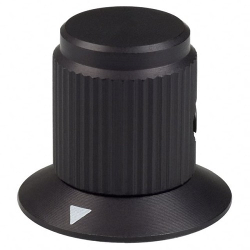 KNOB KNURLED W/SKRT 0.236" METAL