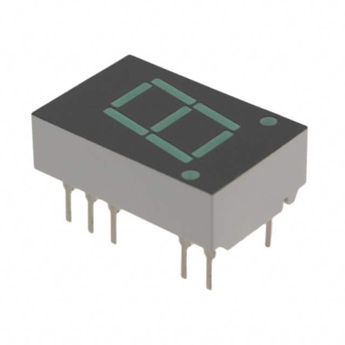 DISPLAY 7SEG 0.43" SGL GRN 14DIP