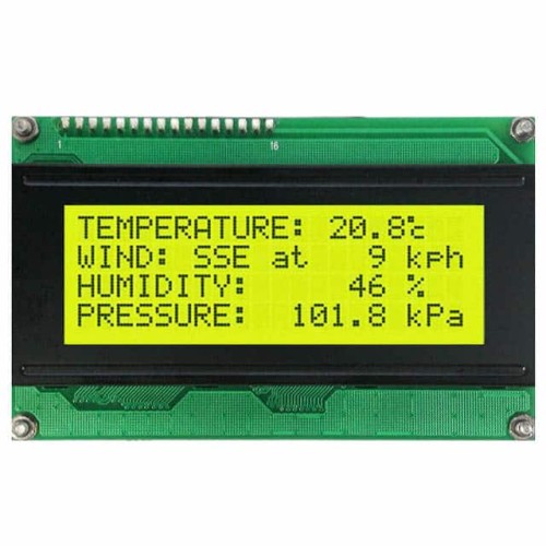 LCD MOD 80DIG 20X4 TRANS YLW/GRN