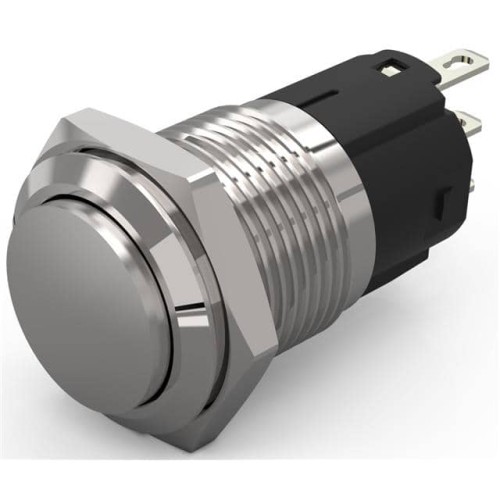 16 MM, PUSHBUTTON, ALUMINIUM, FL