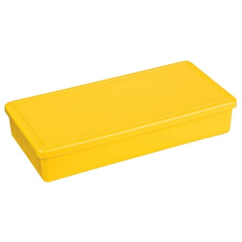 BOX PLAS YLW 6.750"L X 3.188"W