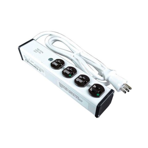6FT. 4-OUTLET 15-AMP MEDICAL GRA