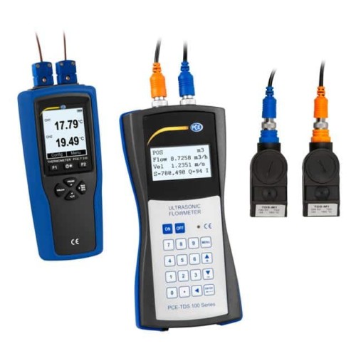 Flow Meter with Thermometer