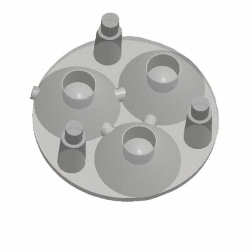 LENS CLEAR ELLIPTICAL/OVAL ADH