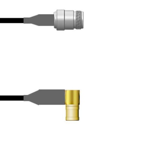 CBL ASY SMB-N PLG TO JK RG58 18"