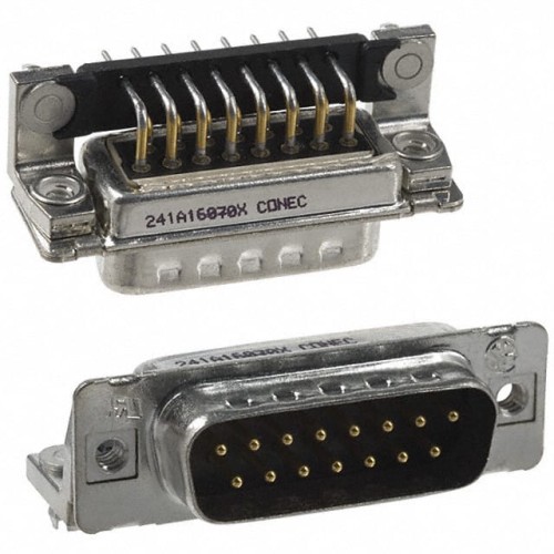 CONN D-SUB PLUG 15POS R/A SLDR