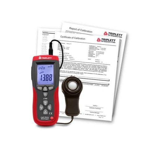 LIGHT METER/DATALOGGER WITH CERT