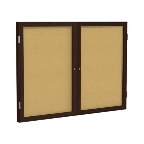 2 DOOR ENCLOSED BULLETIN BOARD,
