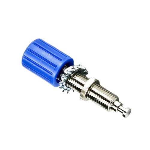 CONN BIND POST KNURLED BLUE