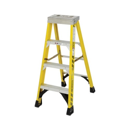 4' FIBERGLASS STEP LADDER W/ ALU