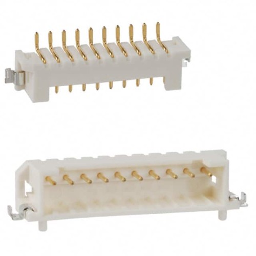 CONN HEADER SMD R/A 10POS 2MM