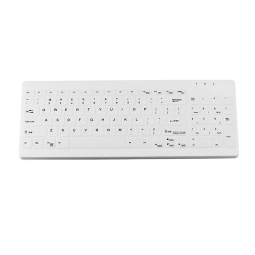 KEYBOARD 96KEY USB WH GRN BACKLT