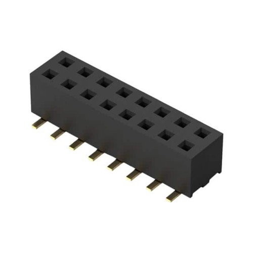 16POS, 2MM PITCH SOCKET, DIL, SM