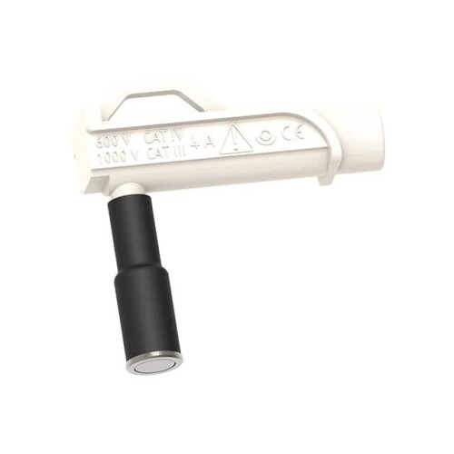 10MM MAG CONN RA BANANA JACK WHT