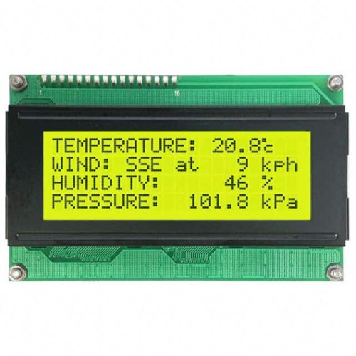 LCD MOD 80DIG 20X4 TRANS YLW/GRN