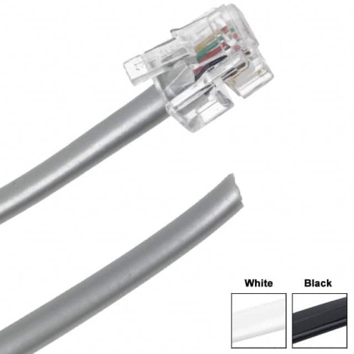 CABLE MOD 6P4C PLUG TO CABLE 14'
