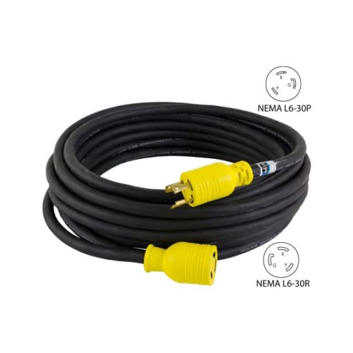 CORD 10AWG NEMAL6-30P-L6-30R 25'