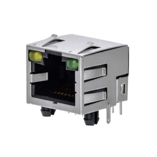 MOD JACK RJ45 8P8C SHLD Y/G