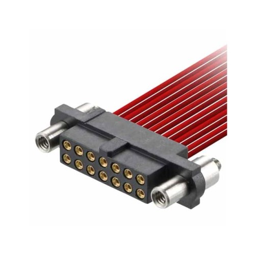 CONN RCPT 12POS CRIMP 22AWG GOLD