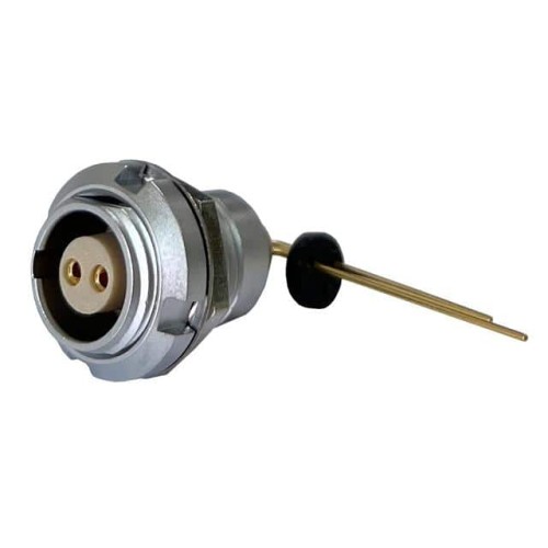 CONN RCPT FMALE 2POS GOLD SLDR