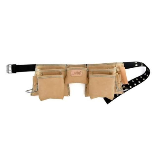 12-POCKET APRON, SUEDE LEATHER