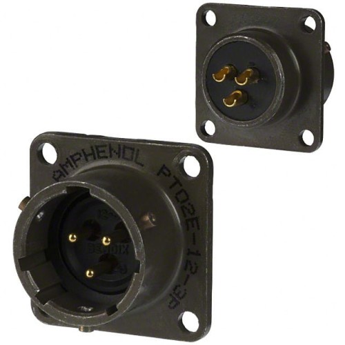 CONN RCPT MALE 3P GOLD SLDR CUP