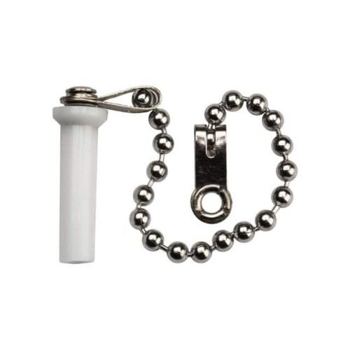LC DUSTCAP W/METAL CHAIN 100PK