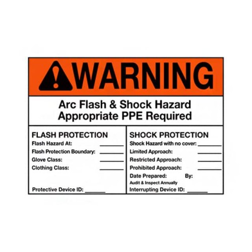SIGN ELECTRL WARN 5"X3.5"