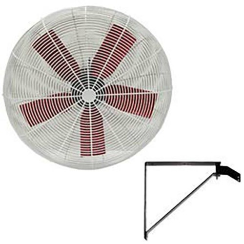 30" WALL MOUNT BASKET FAN 1/2 HP