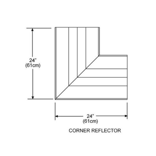 CORNER REFLECTOR, FOR STRAIGHT A