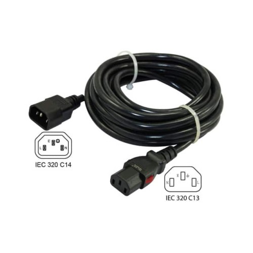 CORD 17AWG IEC320-C14 TO -C13 8'