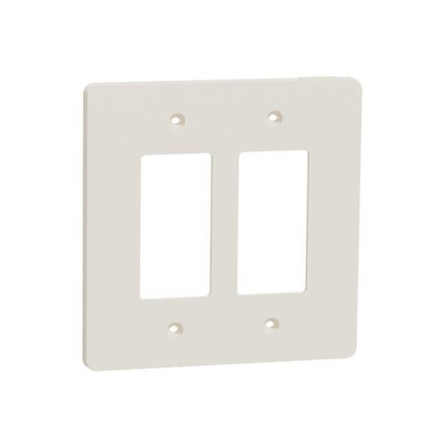 2 GANG MID+ WALL PLATE LA