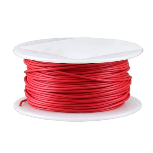 HOOK-UP STRND 16AWG RED 100'
