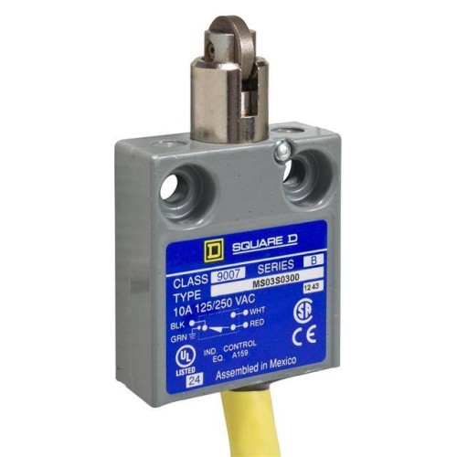 LIMIT SWITCH, 9007MS, MINIATURE,