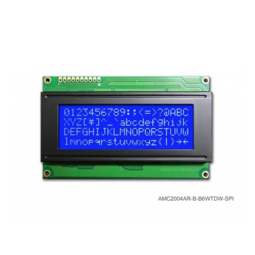 COB CHAR 20X4 BLUE TRANSM SPI