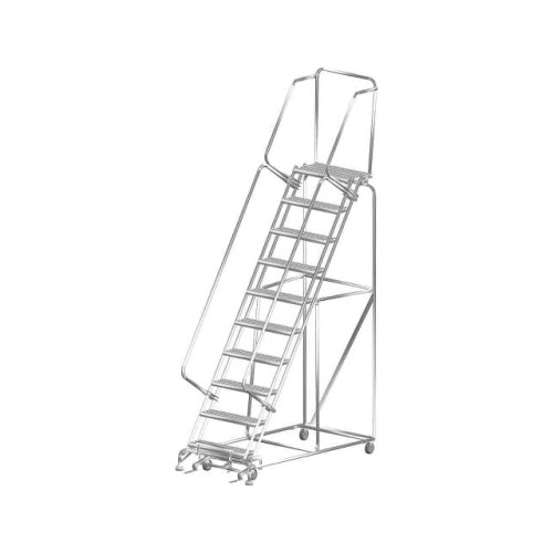 10 STEP 24"WX76"D STAINLESS STEE