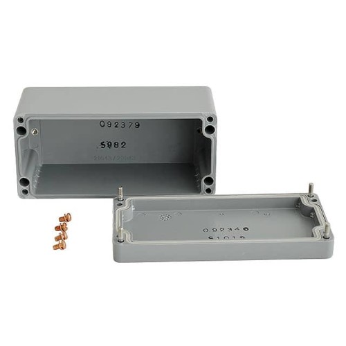 BOX FIBERGLASS GRAY 6.3" X 2.95"