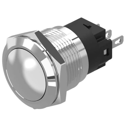19 MM, PUSHBUTTON, STAINLESS STE