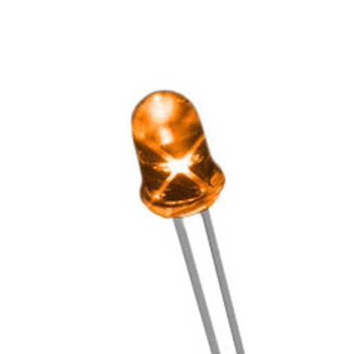 LED ORANGE DIFFUSED T-1 3/4 T/H